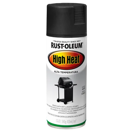 Lata de tinta spray Rust-Oleum High Heat de alta temperatura em aerossol de 340 gramas