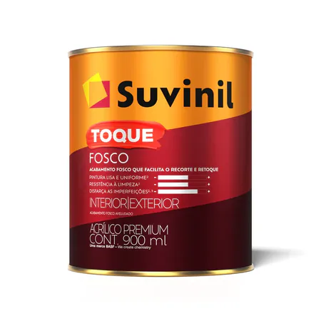 Lata de tinta acrílica Suvinil Toque Fosco para parede