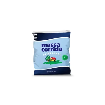 Massa corrida PVA em saco de 15 quilos para correção de parede interna