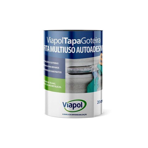 Fita aluminizada para reparo de goteira e telhado