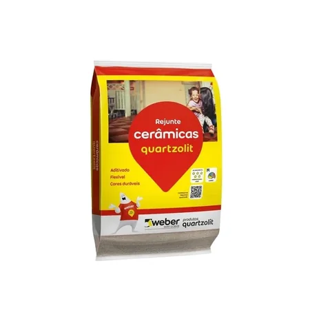 Rejunte Quartzolit para cerâmica e porcelanato em saco de 5 quilos